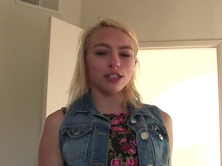 Enjoyable light-haired Zoe Clark is slowly taking all of her raiment off to show that tight body. Watching her gave that man a boner and playgirl goes down on him to lick that big knob like a lollypop.